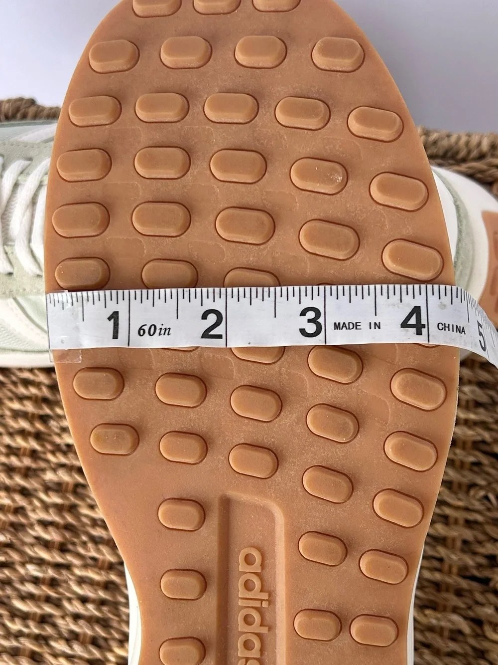 Adidas Women’s Run‎ 70 Sneakers Chunky Sole Lace Up Green/White Size 9